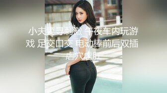 小夫妻寻刺激 午夜车内玩游戏 足交口交 电动棒前后双插 虐穴虐肛