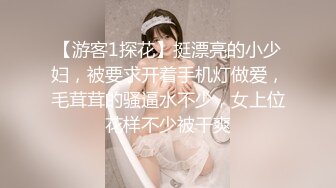 【游客1探花】挺漂亮的小少妇，被要求开着手机灯做爱，毛茸茸的骚逼水不少，女上位花样不少被干爽