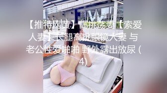 【推特网黄】高挑荡妻【索爱人妻】长腿高挑眼镜人妻 与老公性爱啪啪 野外露出放尿 (4)